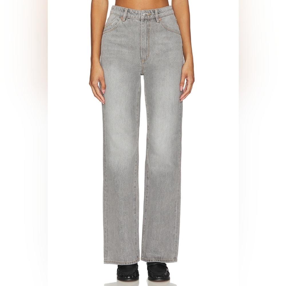 ROLLA's Heidi Wide Leg Retro 70's Style Jeans Gray Wash 25